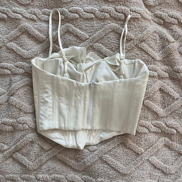 House of CB Bea Ivory Draped Corset Tank - Size XS - Picture 3 of 7